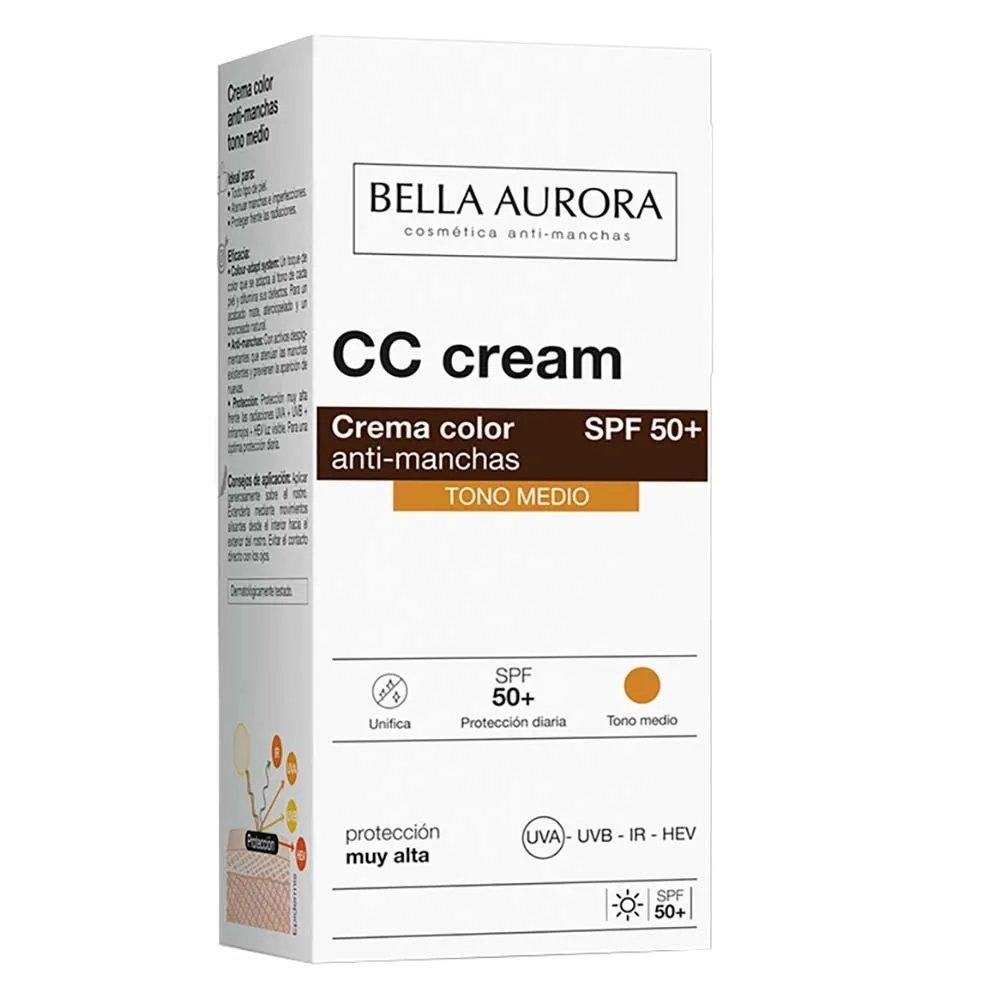 Creme Anti-manchas Bella Aurora De Alta Proteção E Toque De Cor Tonalidade Media 30ml - 2