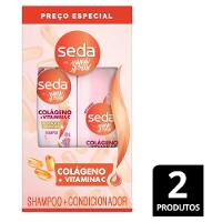 Kit Seda By Niina Secrets Colágeno + Vitamina C Shampoo 300ml + Condicionador 190ml - 1