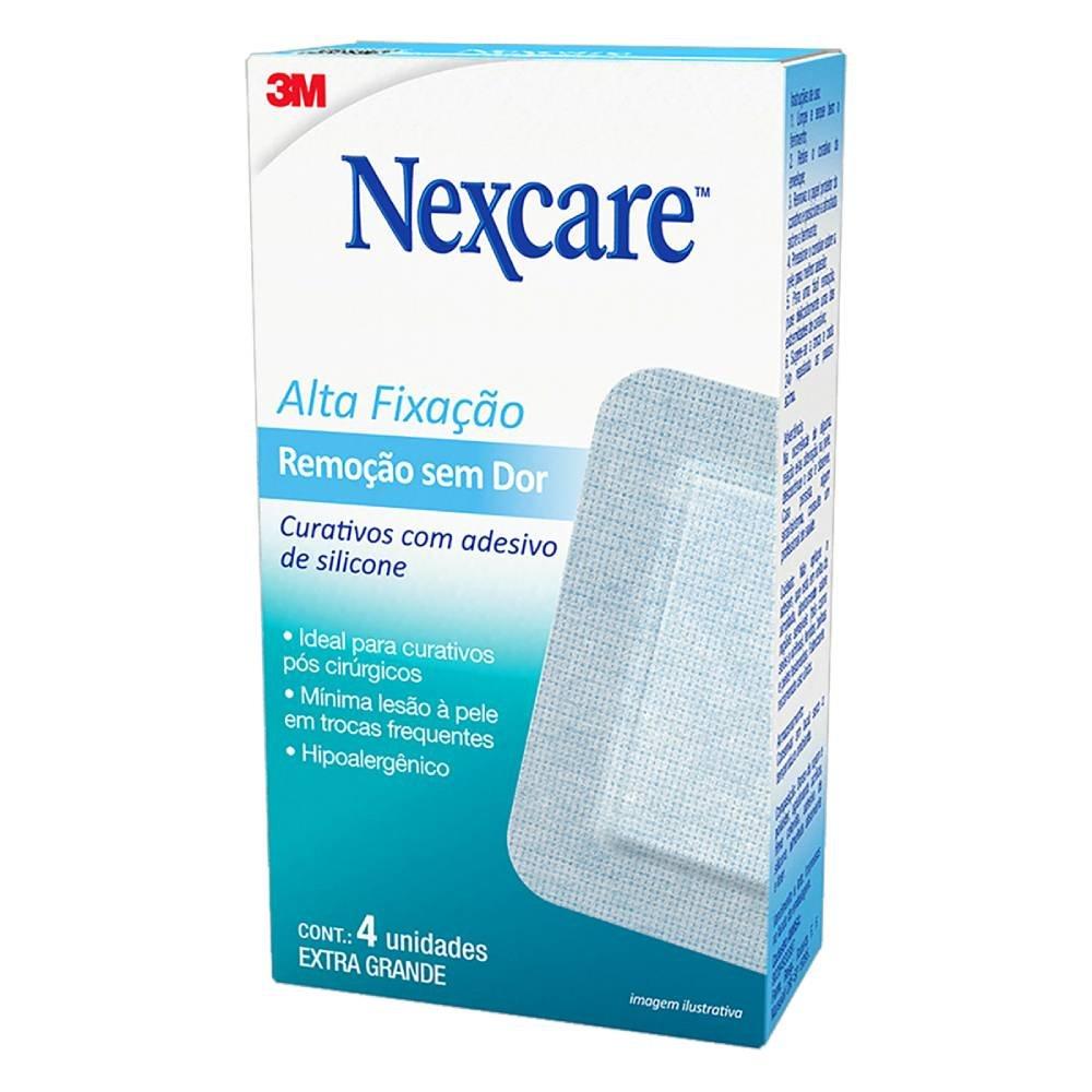 Curativo Alta Fixaçao Nexcare Remoçao Sem Dor Extra Grande Com 4 - 2