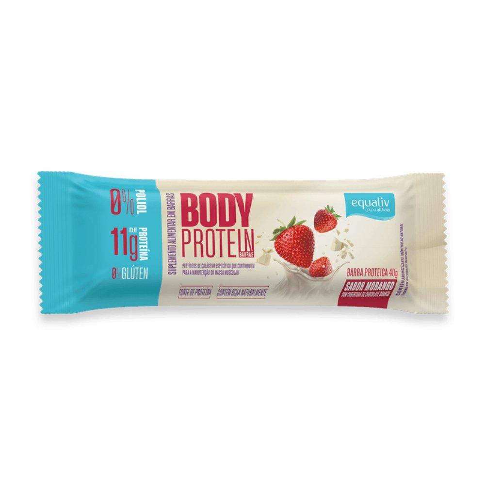 Barra De Proteína Equaliv Body Protein Morango 40g - 1