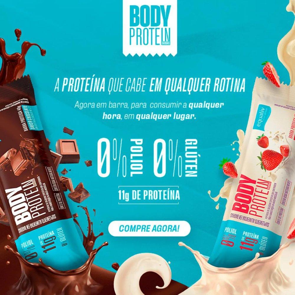 Barra De Proteína Equaliv Body Protein Morango 40g - 4