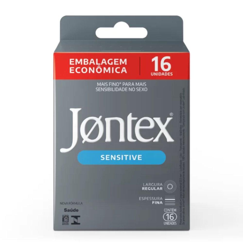 Preservativo Jontex Sensitive Com 16 Unidades - 1