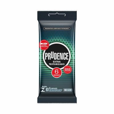 Preservativo Prudence Extra Texturizado Com 6 Unidades