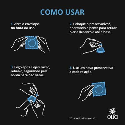 Preservativo Olla Sensitive Com 16 Unidades