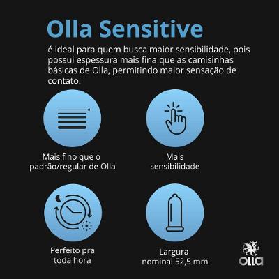 Preservativo Olla Sensitive Com 16 Unidades