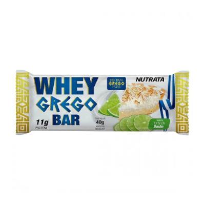 Barra De Proteína Nutrata Whey Grego Torta De Limão 40g