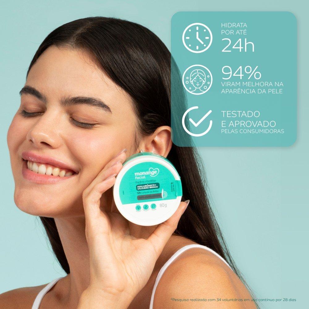 Creme Gel Hidratante Monange Facial Hidra Matte Anti-oleosidade 80g - 7