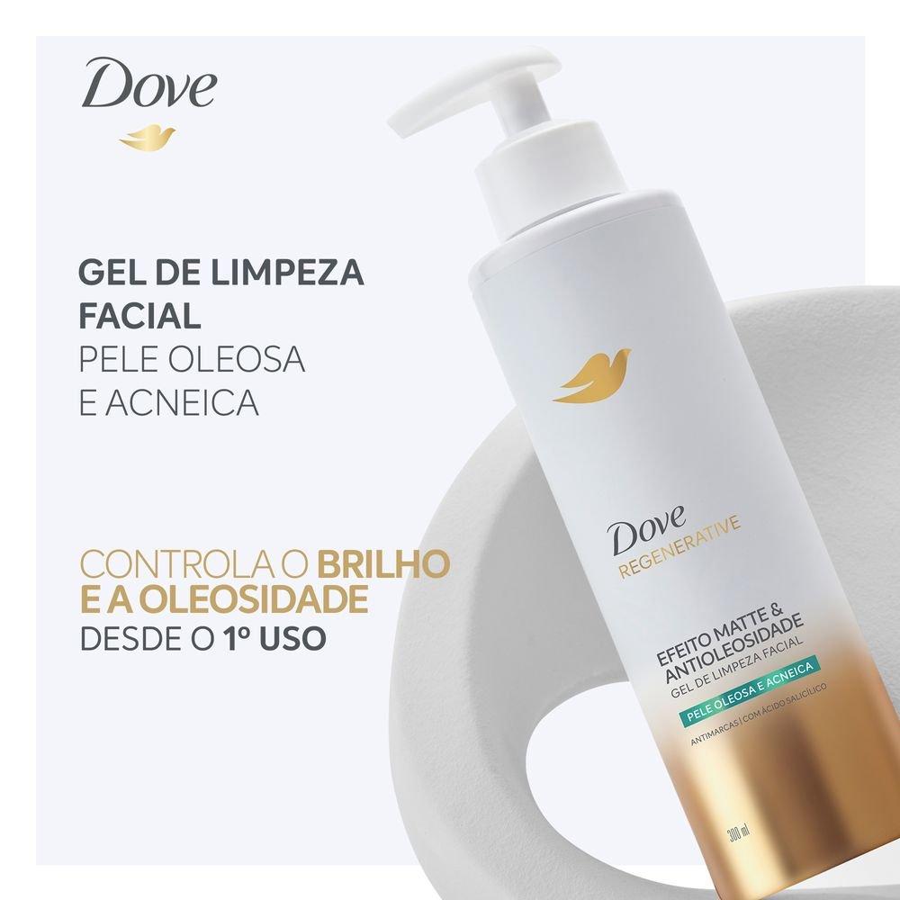 Gel De Limpeza Facial Dove Regenerative Pele Oleosa E Acneica 300ml - 4