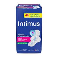 Absorvente Intimus Noturno Extra Proteção Seca Com Abas 45 Unidades - 1