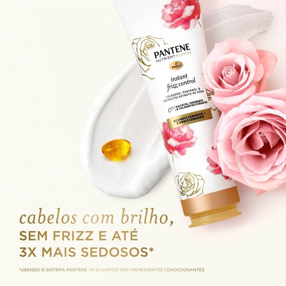 Condicionador Pantene Nutrient Blends Instant Frizz Control Colágeno Pantenol & Extrato De Rosa  235 - 2