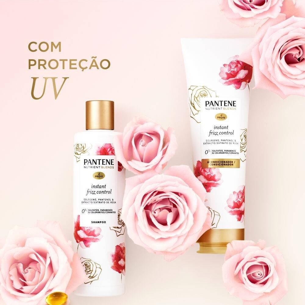 Condicionador Pantene Nutrient Blends Instant Frizz Control Colágeno Pantenol & Extrato De Rosa  235 - 4