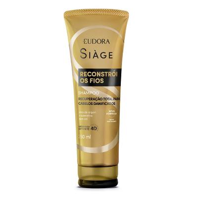 Shampoo Eudora Siàge Reconstrói Os Fios 250ml
