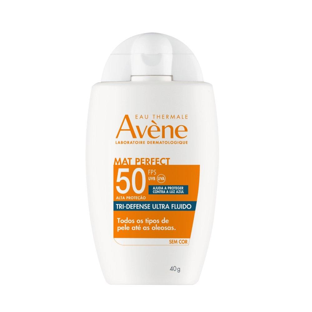 Protetor Solar Facial Avène Mat Perfect Tri-defense Ultra Fluido Sem Cor Fps50 40g - 1