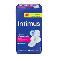 Absorvente Intimus Noturno Extra Proteção Suave Com Abas 45 Unidades - 1
