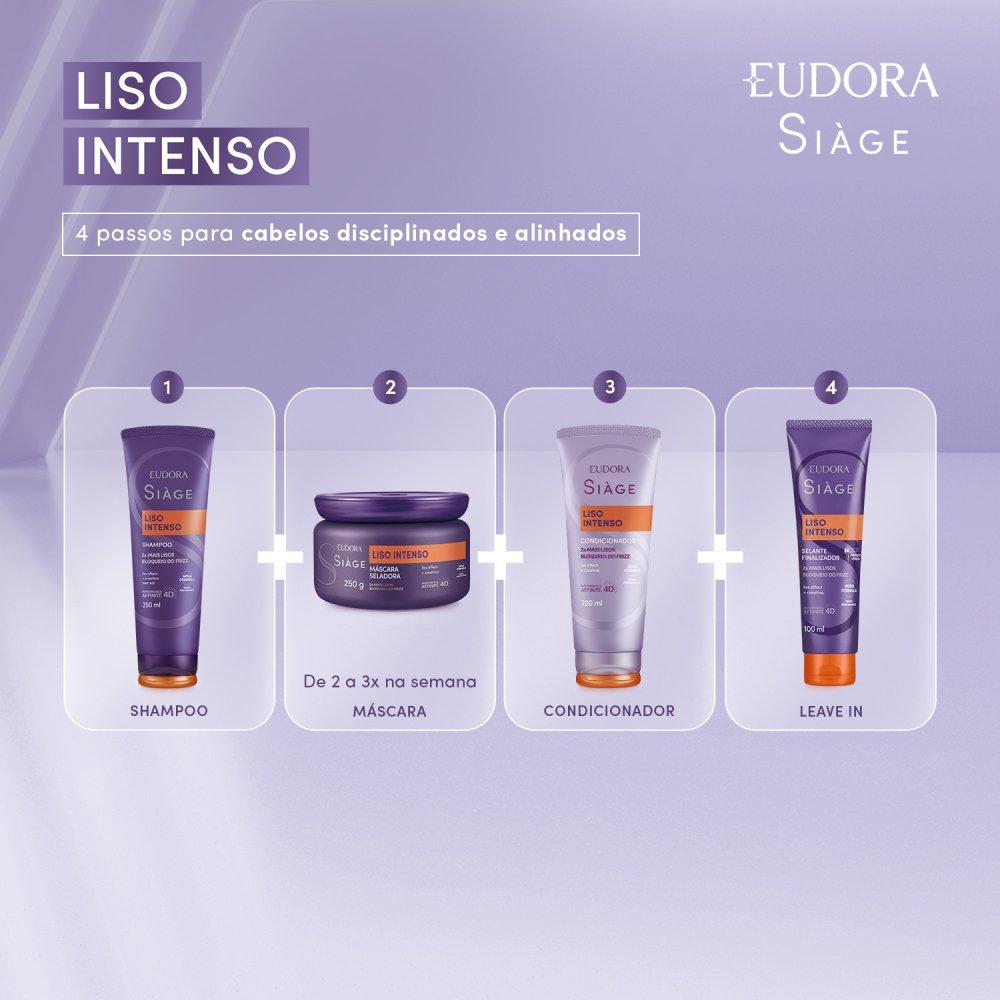 Condicionador Eudora Siàge Liso Intenso 200ml - 4