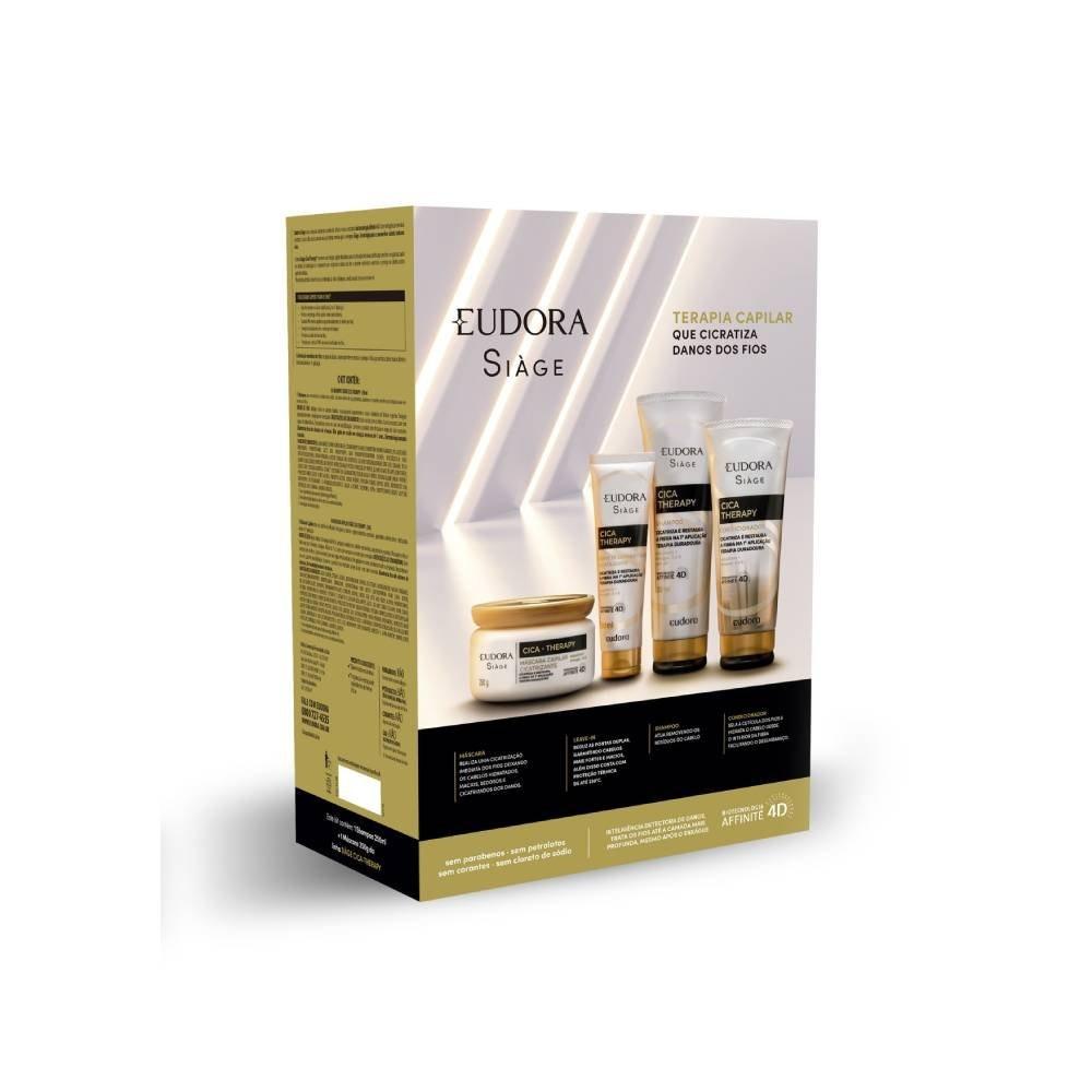 Kit Eudora Siàge Cica Therapy Shampoo 250ml + Máscara De Tratamento 250g - 2