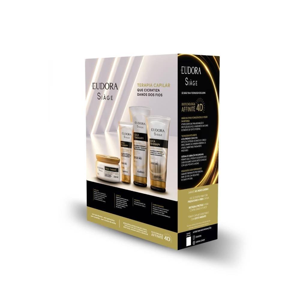 Kit Eudora Siàge Cica Therapy Shampoo 250ml + Máscara De Tratamento 250g - 3