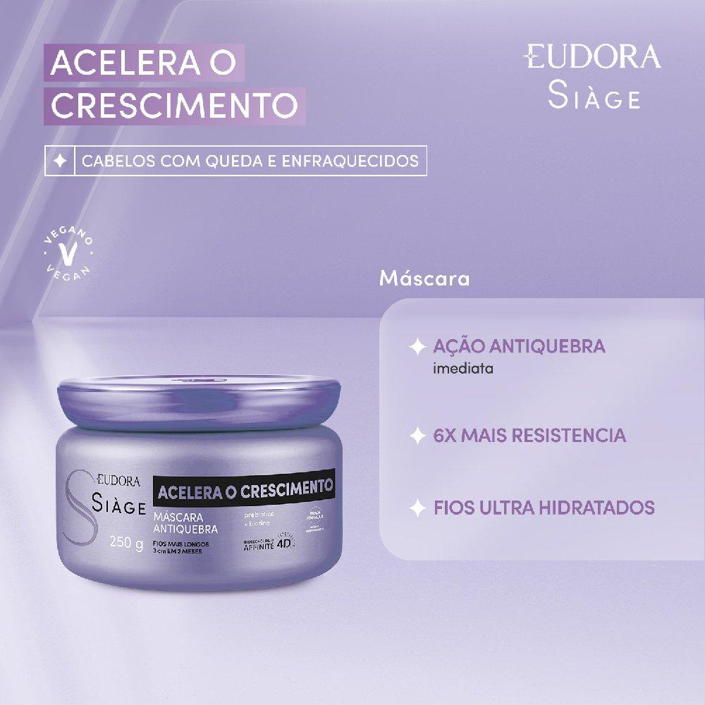 Mascara De Tratamento Eudora Siàge Acelera O Crescimento 250g - 2