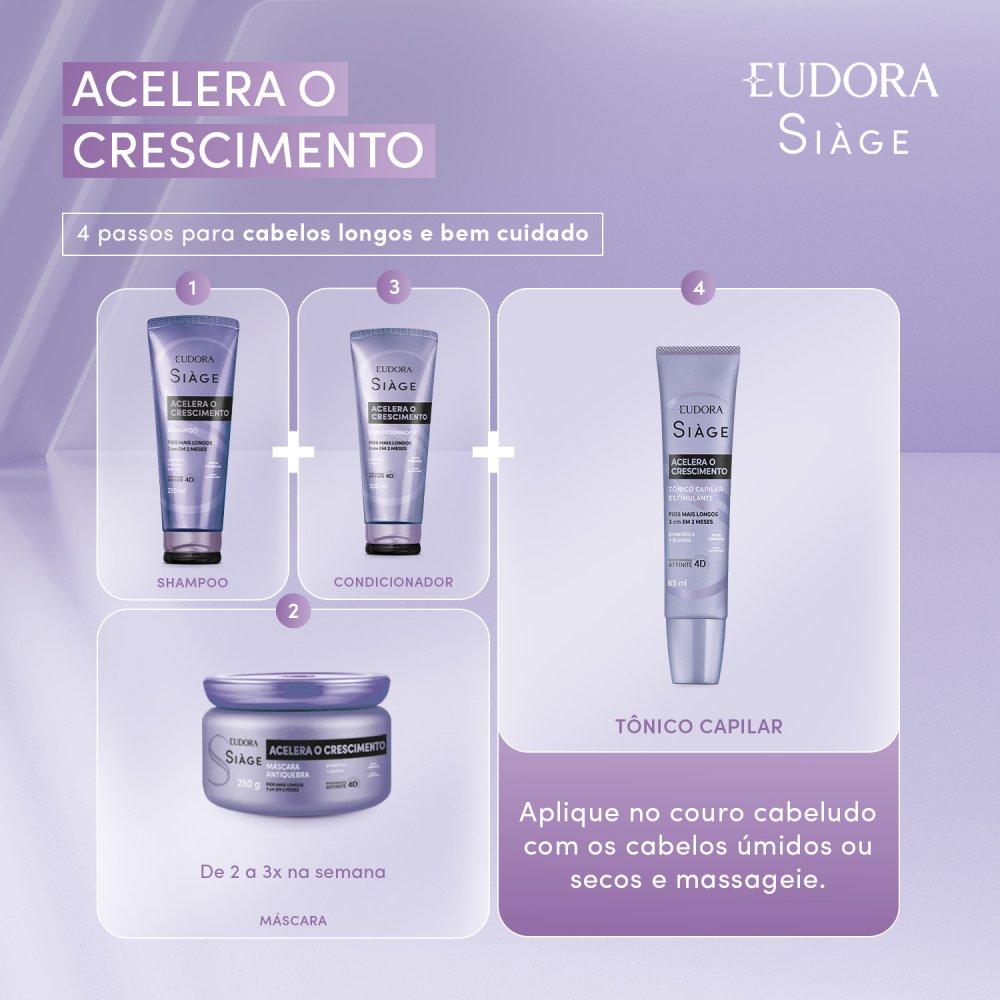 Mascara De Tratamento Eudora Siàge Acelera O Crescimento 250g - 4