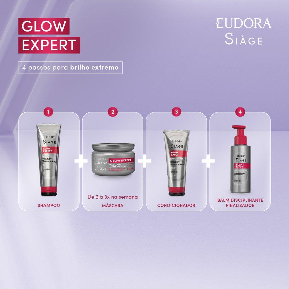 Leave-in Balm Disciplinante Capilar Eudora Siàge Glow Expert 100ml - 4