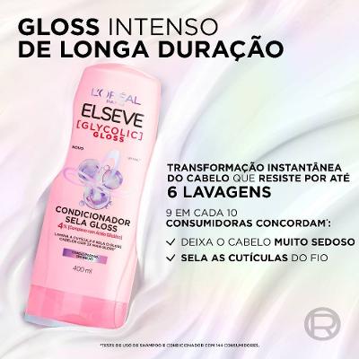 Condicionador L’oreal Paris Elseve Glycolic Gloss 400ml