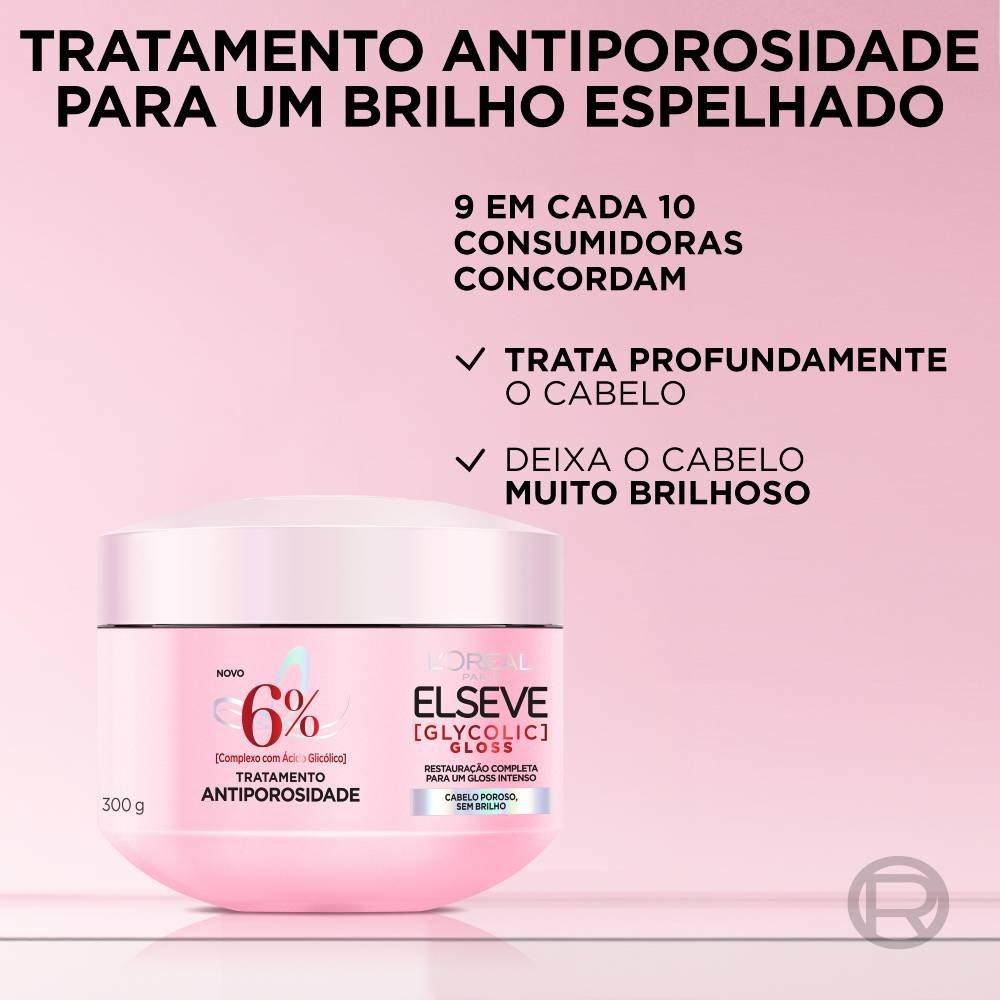Creme De Tratamento L’oreal Paris Elseve Glycolic Gloss 300g - 2