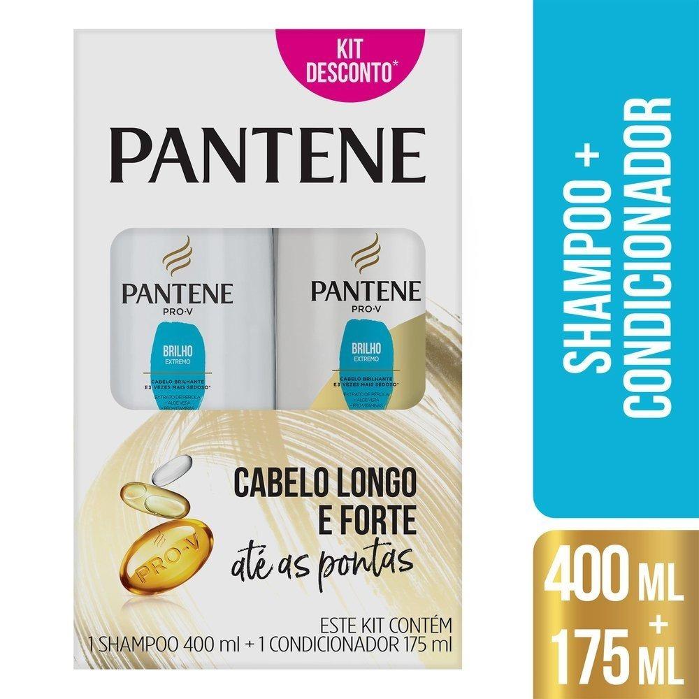 Kit Pantene Pro-v Brilho Extremo Shampoo 400ml E Condicionador 175ml - 1