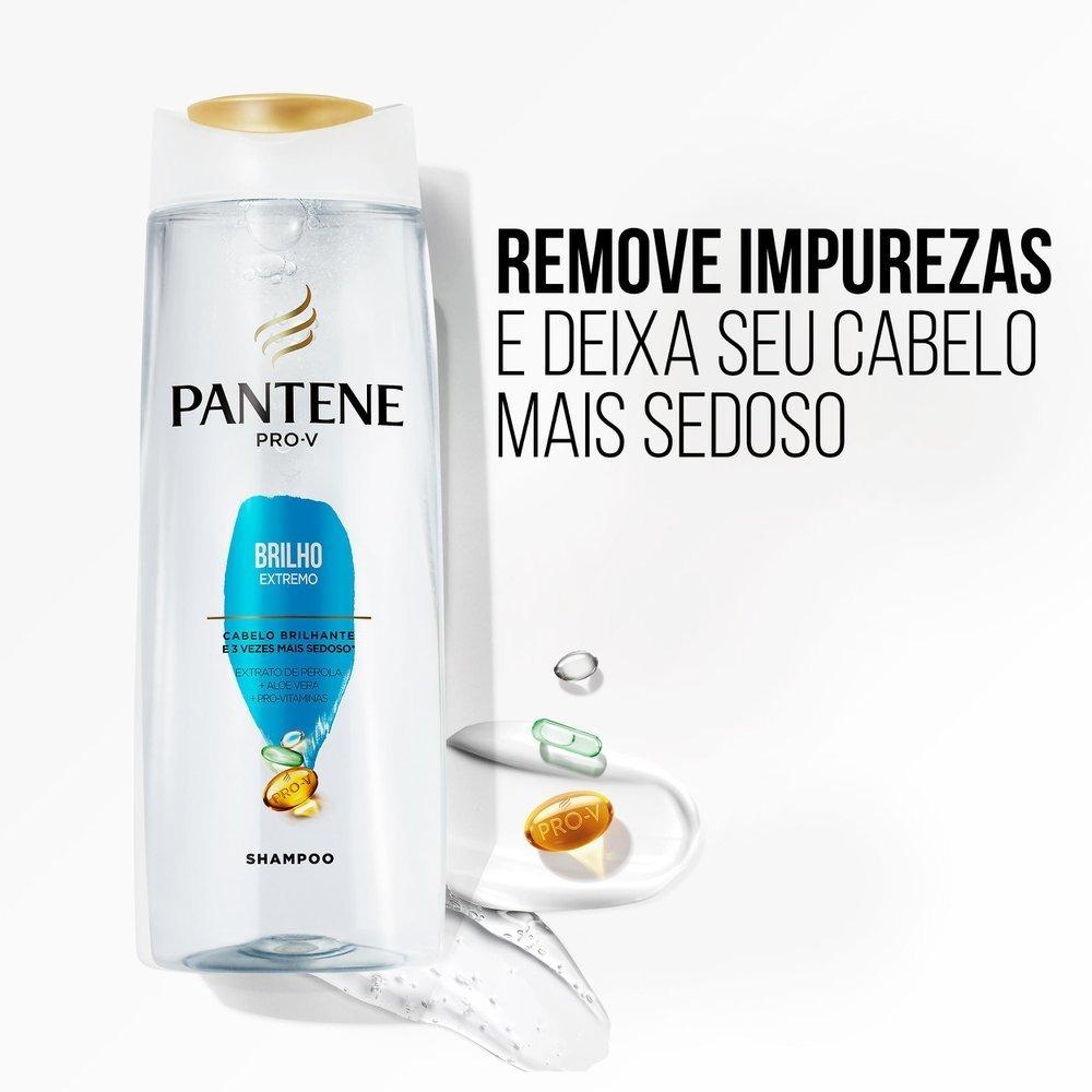 Kit Pantene Pro-v Brilho Extremo Shampoo 400ml E Condicionador 175ml - 4