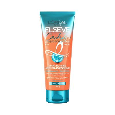 Creme Noturno Anti-travesseiro L’oréal Paris Elseve Cachos Longos Dos Sonhos 200ml