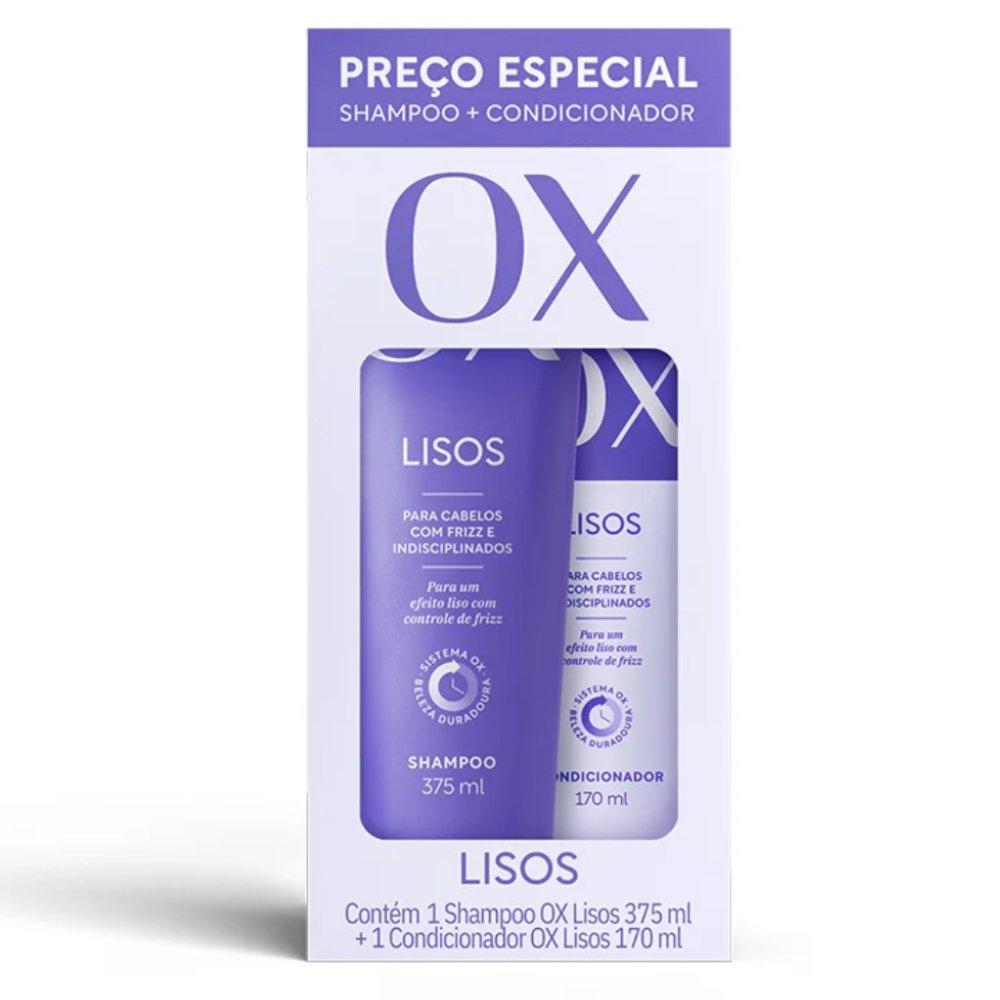 Kit Ox Liso Shampoo 375ml + Condicionador 170ml - 1