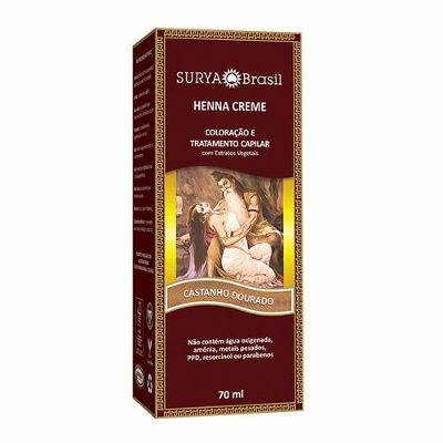Tintura Surya Henna Creme Castanho Dourado