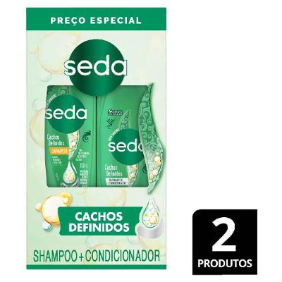 Kit Seda Cachos Definidos Shampoo 300ml + Condicionador 190ml