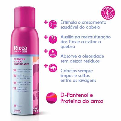 Shampoo A Seco Ricca Fortificante 150ml
