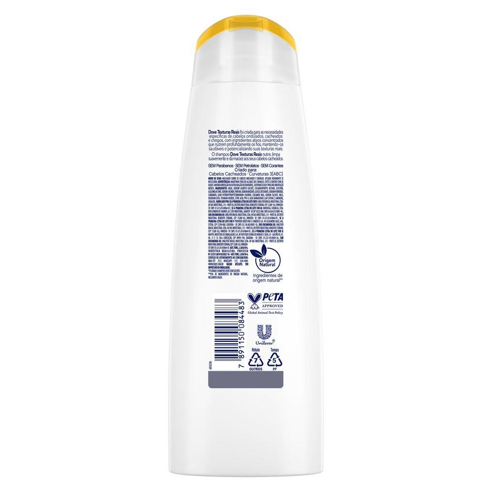Shampoo Dove Texturas Reais Cacheados 400ml - 3