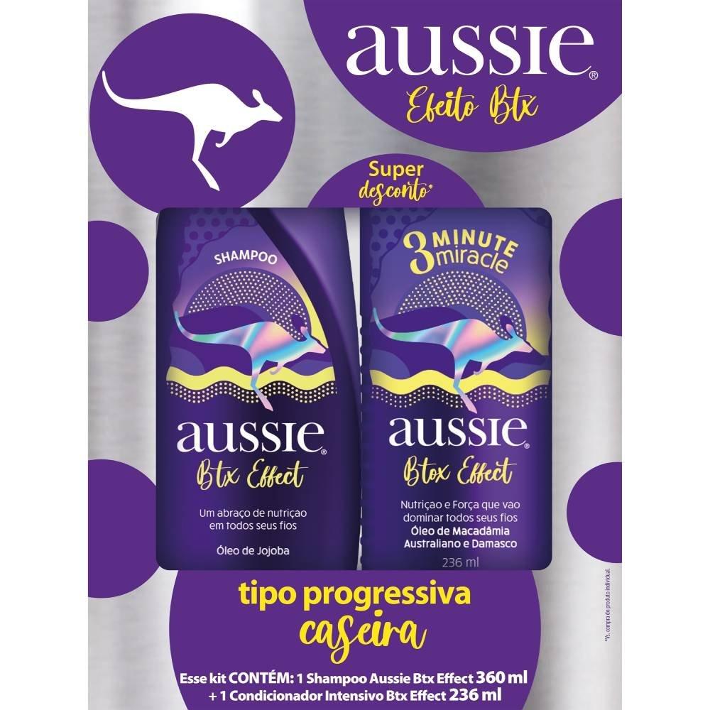 Kit Aussie Botox Effect Shampoo 360ml + Creme De Tratamento 3 Minutos Milagrosos 236ml - 1