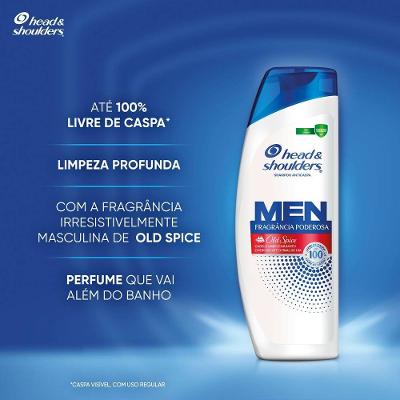 Shampoo Anticaspa Head Shoulders Fragrância Poderosa Old Spice 200ml