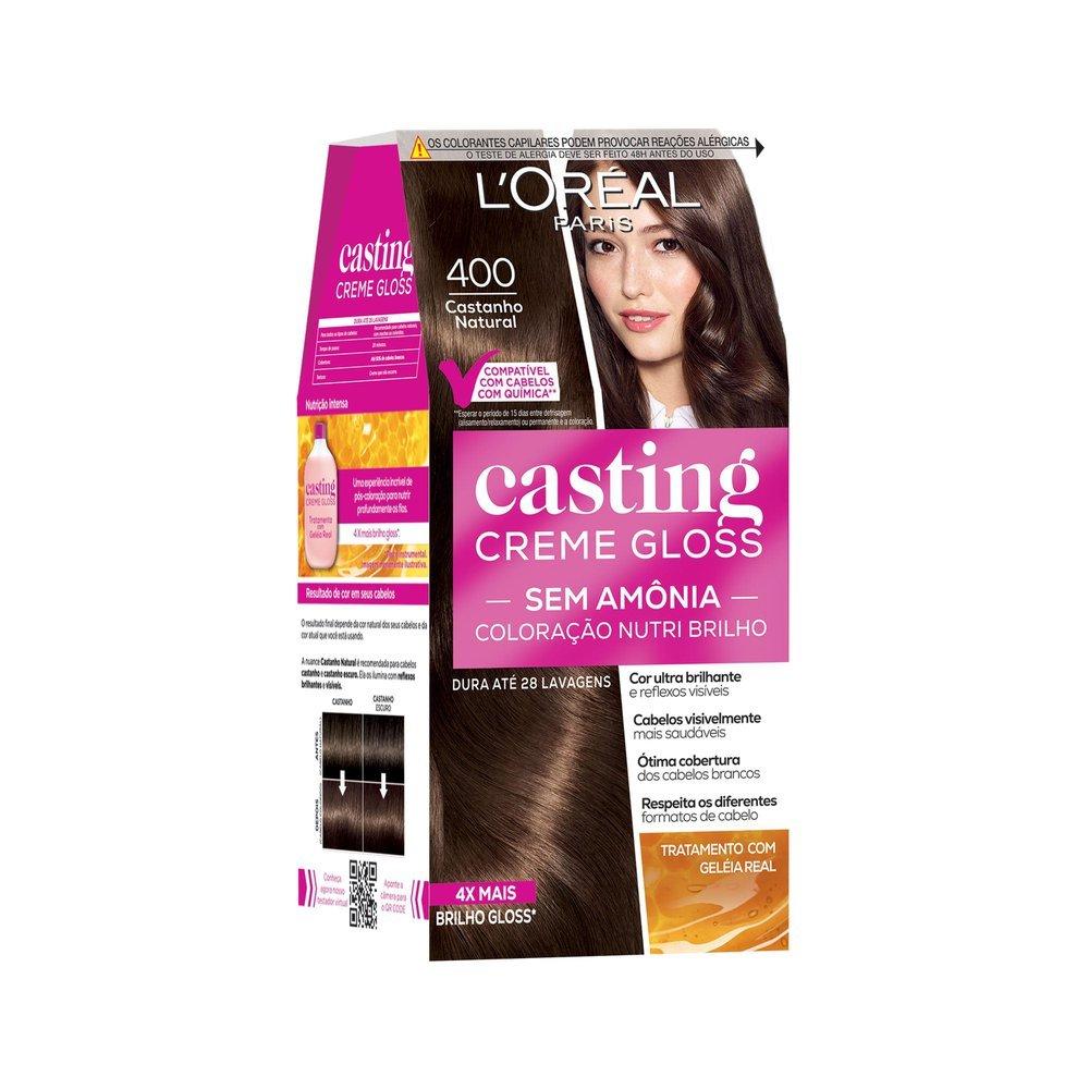 Tinta De Cabelo Casting Creme Gloss De L’oréal Paris 400 Castanho Natural 246g - 2