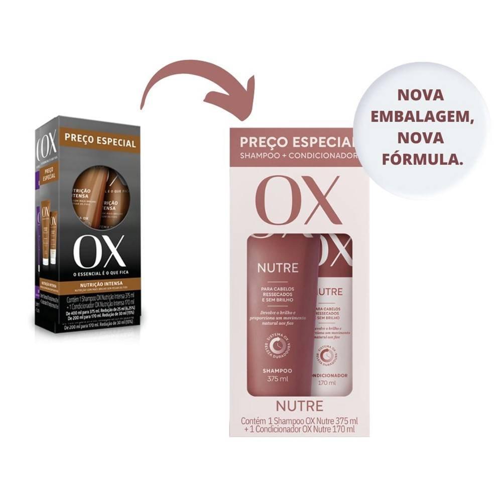 Kit Ox Nutre Shampoo 375ml + Condicionador 170ml - 2