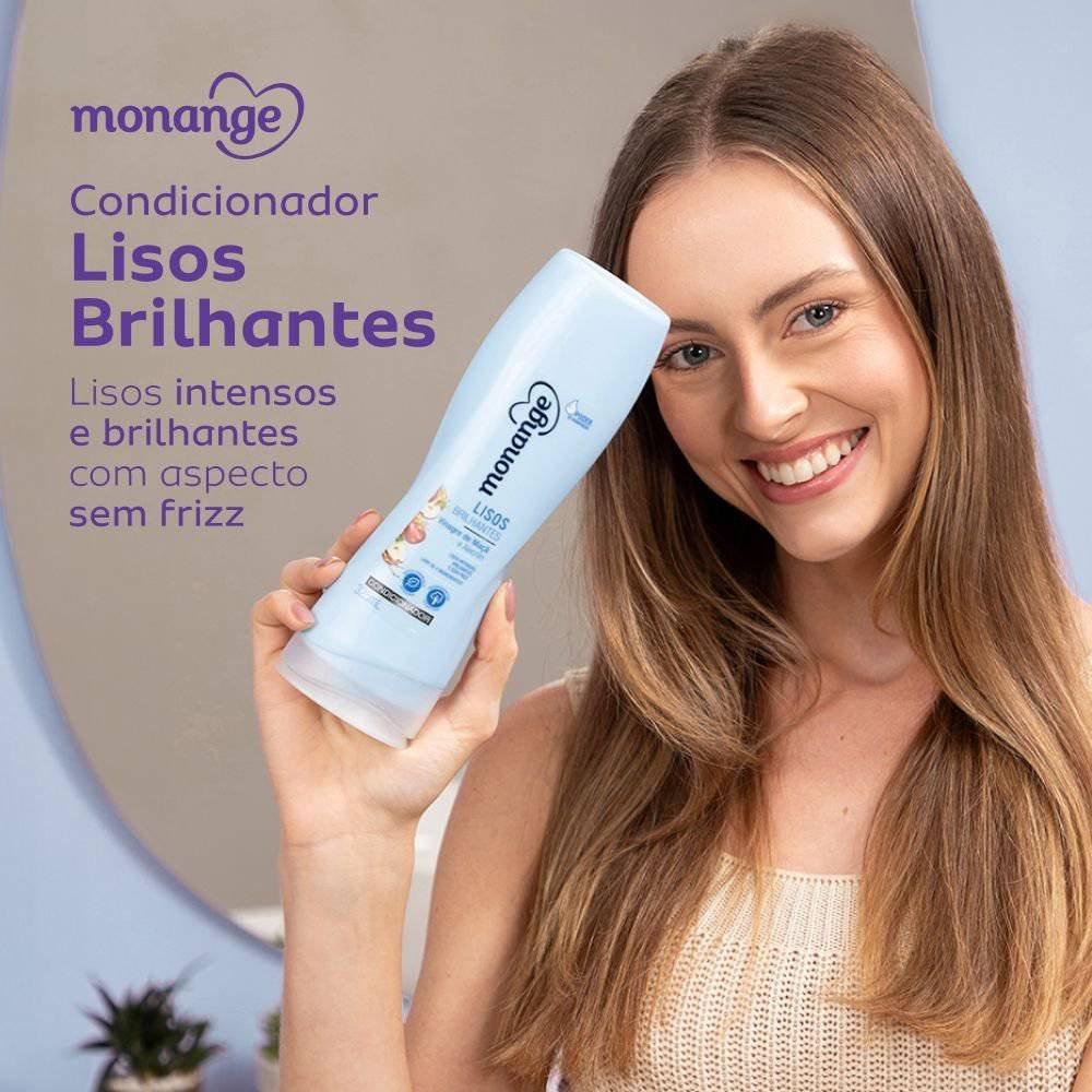 Condicionador Monange Lisos Brilhantes 325ml - 3