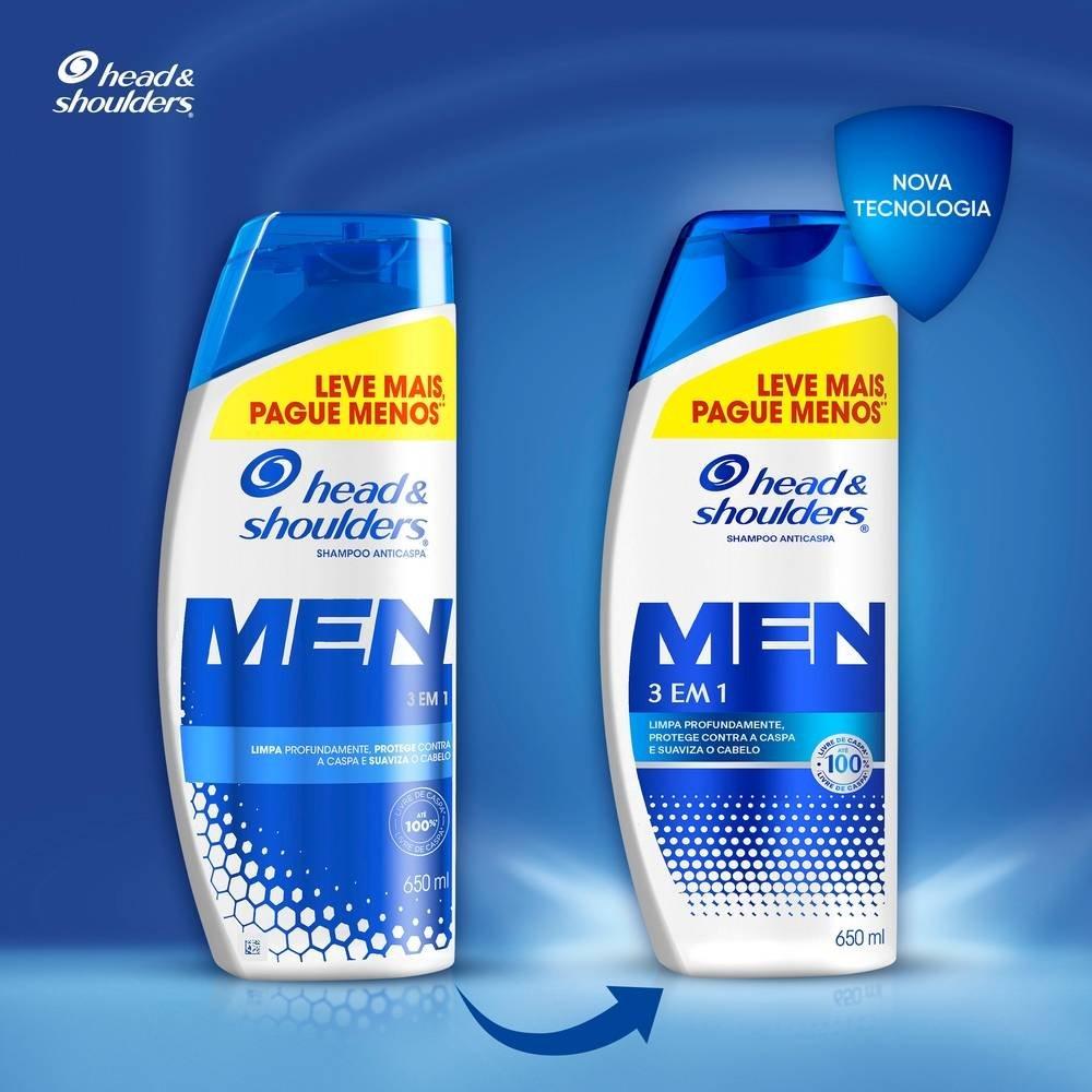 Shampoo Anticaspa Head & Shoulders Men 3 Em 1 650ml - 2