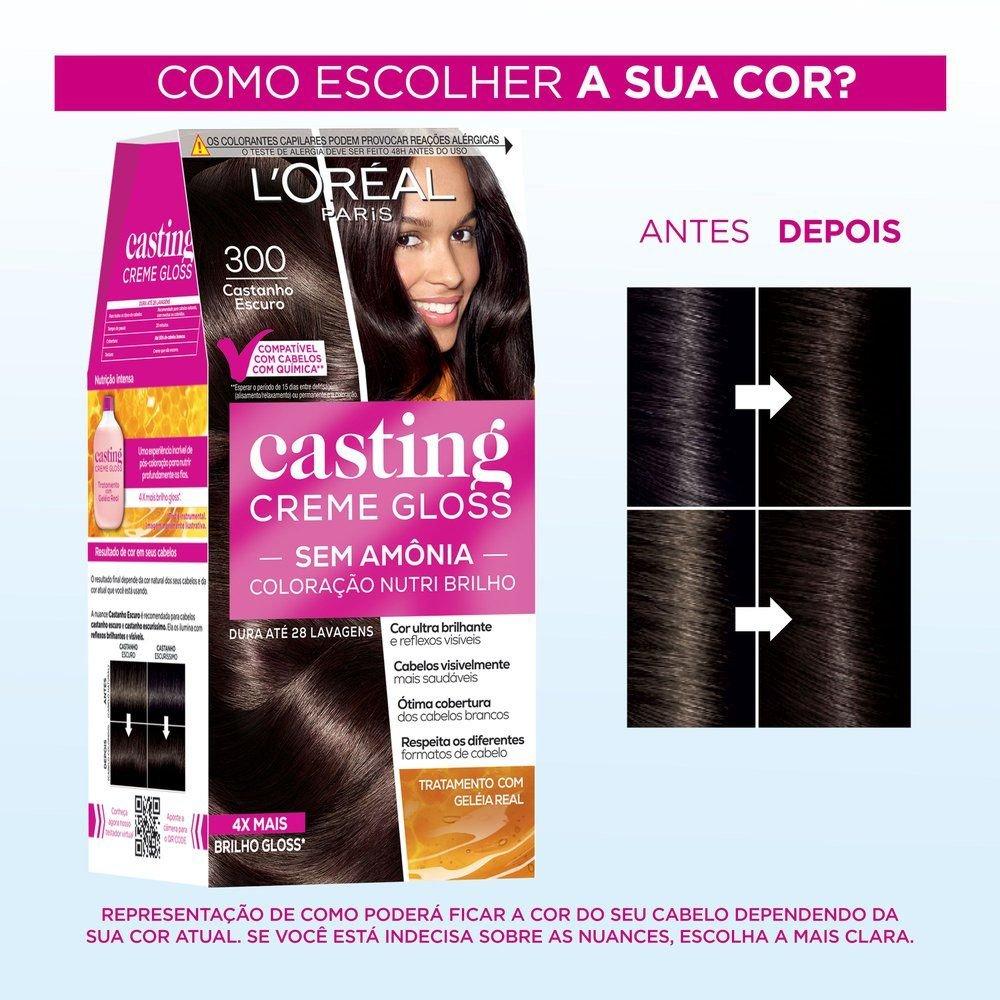 Tinta De Cabelo Casting Creme Gloss De L’oréal Paris 300 Castanho Escuro 246g - 4