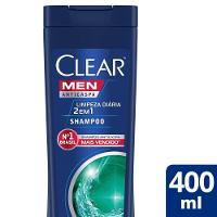 Shampoo Anticaspa Clear Men Limpeza Diária 2 Em 1 400ml - 1