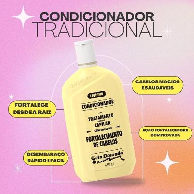 Condicionador Gota Dourada Fortalecimento 430ml