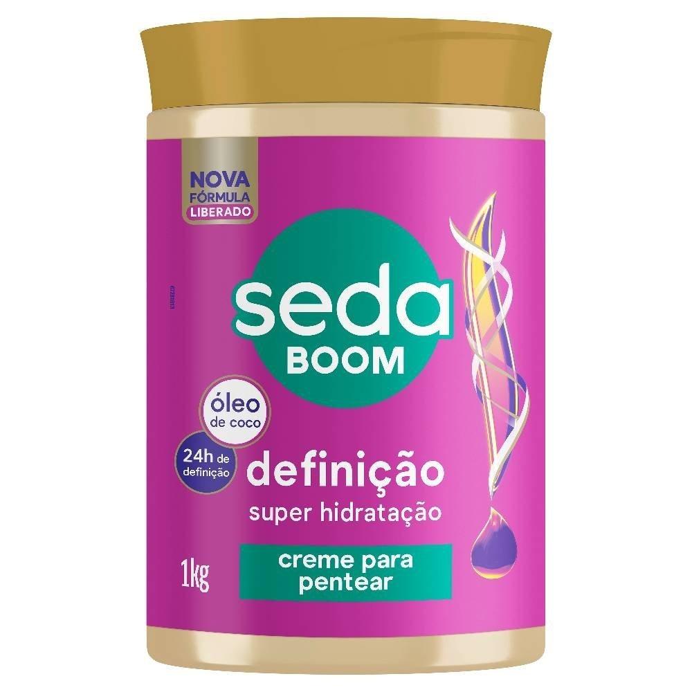 Creme Para Pentear Seda Boom Definição Super Hidratação 1kg - 1