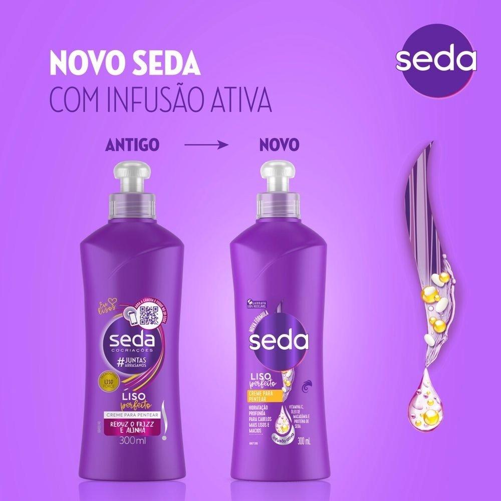 Creme Para Pentear Seda Liso Perfeito 300ml - 5