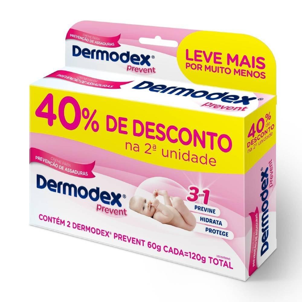 Kit Pomada Para Prevenção De Assaduras Dermodex Prevent 120g Com 40% De Desconto Na Segunda Unidade - 2