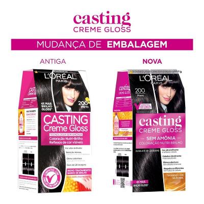 Tinta De Cabelo Casting Creme Gloss De L’oréal Paris 200 Preto 246g