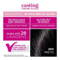 Tinta De Cabelo Casting Creme Gloss De L’oréal Paris 200 Preto 246g - 5