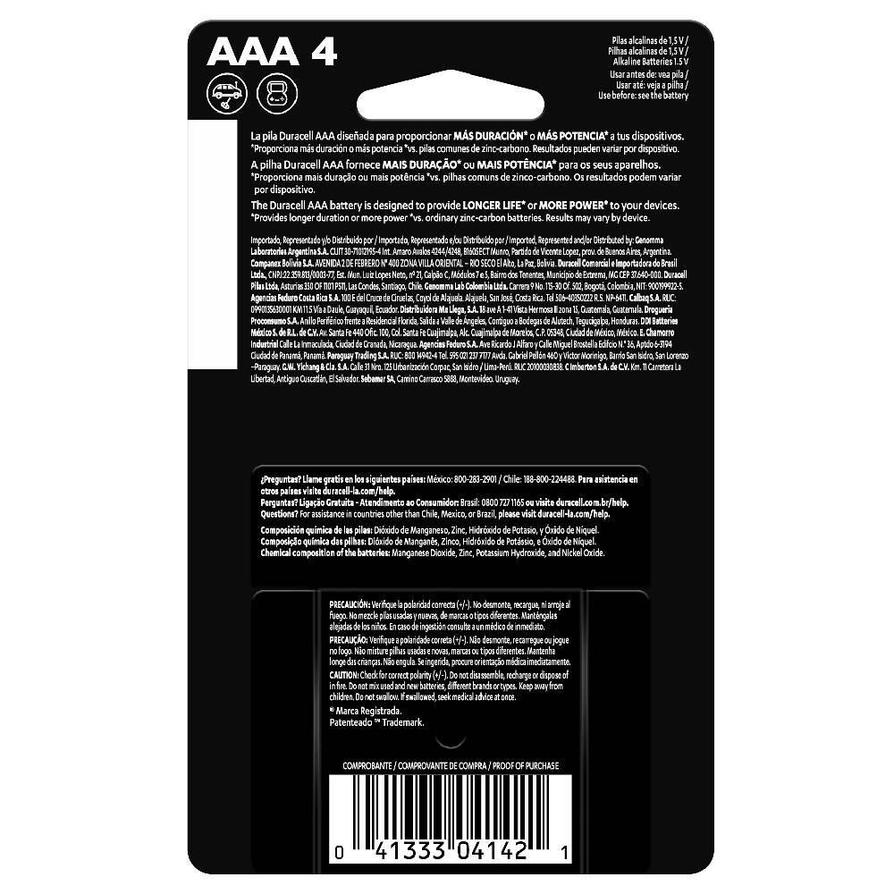 Pilha Alcalina Duracell Optimum Aaa Com 4 Unidades - 3