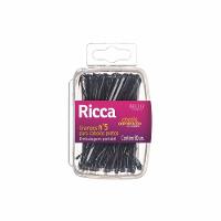 Grampo De Cabelo Ricca Nº5 Preto Caixa Pvc Com 50 Unidades - 1